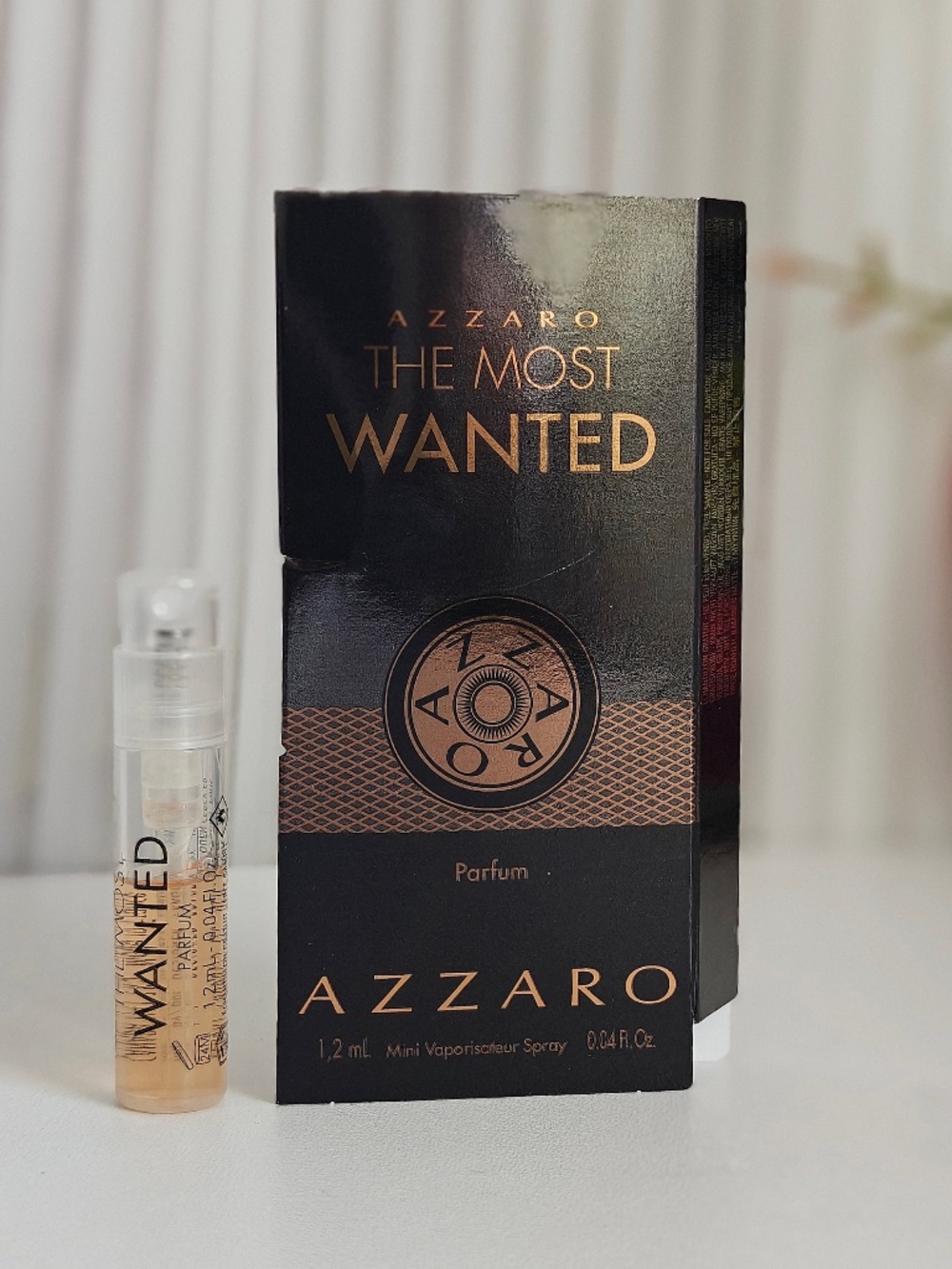 New Azzaro The Most Wanted Sample Spray 1.2 ml/ 0.04 oz